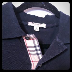 Burberry long sleeve polo shirt.